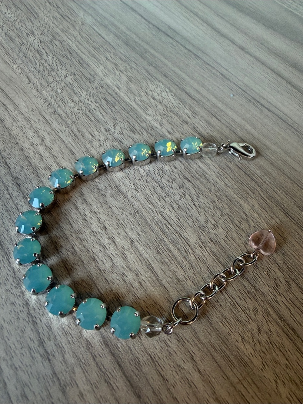 Sabika Aqua Opal Crystal Bracelet